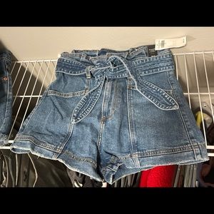 Abercrombie & Fitch - high waisted denim shorts